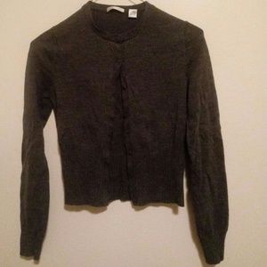 Gray cardigan